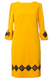 Casual dress R 565 yellow - Viada