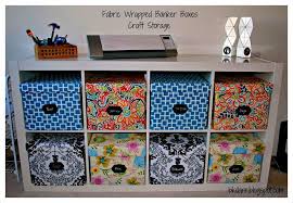 Nine Red How To Fabric Bankers Boxes Craft Storage Pretty Storage Craft Room