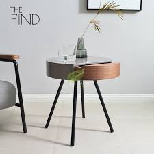 By sauder (1) marble grey hexagon accent table. Nordic Modern Side Table Living Room Sofa Corner Coffee Table Round Bedside Desk Creative Living Room Tray Table Furniture Aliexpress