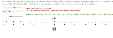 Divizorii comuni a două numere. Divizibilitate Multimea Divizorilor Geogebra