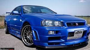 A stock nissan skyline r34 will go 160mph and had 270bhp new but that was some time ago lol. Nissan Skyline Gt R R34 From Fast Furious 4 On Sale