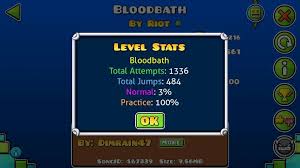 25 янв в 8:34 в geometry dash. Practicing Bloodbath Geometry Dash Amino