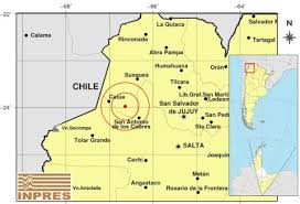 Na argentina, o tremor teve magnitude 6,1 com epicentro perto da cidade de san antonio de los cobres. Ll6rdvgcyaufxm