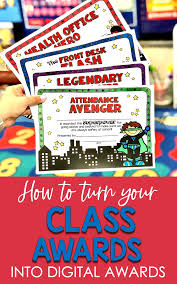 How To Turn Your Class Awards Digital For A Virtual End Of Year Award Ceremony In 2021 Awards Ceremony Class Awards Teaching First Grade