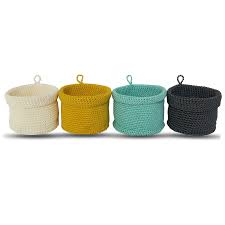 Christmas crochet basket moose elk baby shower gift knitted storage box children nursery decoration scandinavian. Crochet Hand Colorful Basket Knitted Storage Hanging Basket Buy Hanging Basket Storage Basket Hanging Storage Basket Product On Alibaba Com