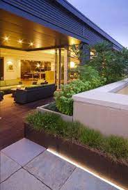 Perimeter Lighting Around Planter And Unified Planes Led Exterior Lighting Outdoor Lighting Landscape Outdoor Lighting Ideas Backyards