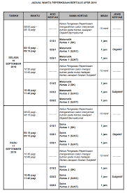 More similar tarikh gaji tahun 2018 products. Jadual Peperiksaan Upsr 2019 Tahun 6