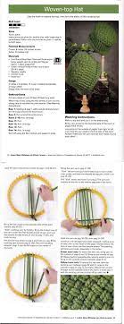 Learn New Stitches On Circle Looms By Anne Bipes Woven Top Hat Loom Knitting Loom Knitting Patterns Loom Crochet