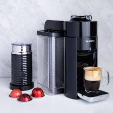 Nespresso essenza mini espresso machine by breville with aeroccino3 frother, $199.99 (orig. Nespresso Vertuoline Espresso Maker With Milk Frother Black Kitchen Stuff Plus