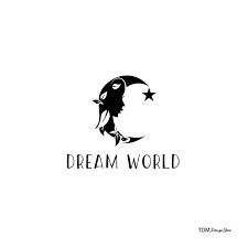 Dream World Logopremade Logo Design Moon Logo Feminine Logo Etsy In 2020 Moon Logo Dream Logo Hair Logo Design
