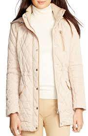 Lauren Ralph Lauren Hooded Quilted Drawstring Waist Jacket Nordstrom Jackets Hooded Jacket Stand Collar Jackets