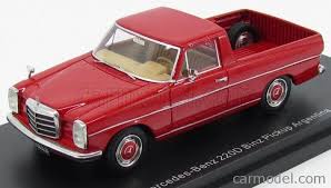 Bos Models Bos43430 Scale 1 43 Mercedes Benz 220d W115 Pick Up Argentina 1974 Red Mercedes Benz Benz Mercedes