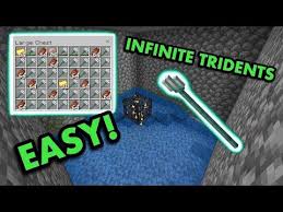Easiest Trident Farm Tutorial In Minecraft Bedrock Mcpe Xbox Ps4 Nintendo Switch Windows10 Youtube In 2020 Minecraft Farm Minecraft Blueprints Minecraft