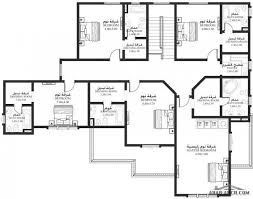خرائط الفيلا Dh 09 07 غرف نوم 7 أبعاد المسكن 22 80م عرضx20 10م عمق Square House Plans House Plans Floor Plans