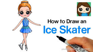 How To Draw An Ice Skater Olympic Figure Skating Youtube Kawaii Girl Drawings Cute Drawings Cute Girl Drawing You can edit any of drawings via our online image editor before downloading. how to draw an ice skater olympic