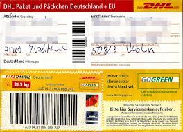 Mit mehr als 360.000 mitarbeitern bietet dhl integrierte services und maßgeschneiderte lösungen für die verwaltung und den transport von briefen, waren und informationen. File Paketaufkleber Dhl Paket Mit Paketmarke Bis 31 5 Kg 2016 Jpg Wikimedia Commons