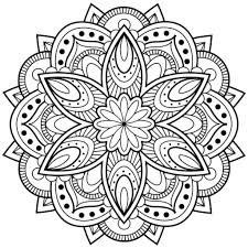 Print mandala coloring pages online. Flower Mandala Coloring Pages Coloring Rocks