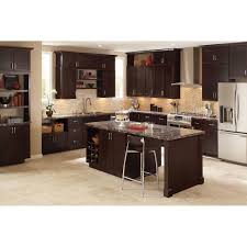 Hampton Bay Shaker Assembled 30x34 5x24 In Base Kitchen Cabinet With Ball Bearing Drawer Glides In Java Kb30 Sjm The Home Depot In 2020 Kitchen Cabinets Pictures Kitchen Remodel Kitchen Design