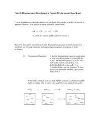 See full list on thoughtco.com Double Displacement Reactions Or Double Replacement Reactions
