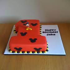 Mickey Mouse Birthday Cake For 2 Year Old Boy Mickey Mouse Number 1 Birthday Cake Cake Mickey Mouse Clubhouse Cake 1st Birthday Cake