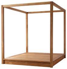 The suzanne is accented by a. In Stock Mash Pch Modern Wood Platform Canopy Bed Craftsman Canopy Beds By Plush Pod Decor Houzz