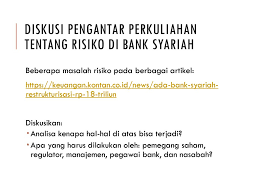 Analisis pengaruh variabel makroekonomi terhadap indeks saham syariah indonesia. Materi Kuliah 5 Manajemen Risiko Bank Syariah Dan Permodalan Bank Ppt Download