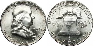 1959 Franklin Half Dollar Silver Coin Values