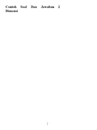 Contoh soal dimensi dua matematika. Contoh Soal Dan Jawaban 2 Dimensi