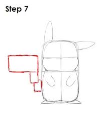 Curve the lines outward slightly. How To Draw Pikachu