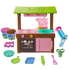 Educational kids kitchen toy set,with stainless steel cookware pot and pan set. Toys From Character Peppa Pig Mud Kitchen Toy