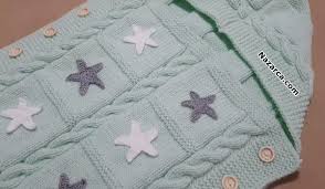 Iki Yani Dugmeli Kapusonlu Bebeklere Uyku Tulumu Battaniye Yapimi Nazarca Com Baby Knitting Patterns Bebek Bebek Uyku Tulumlari