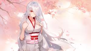 We have 66+ background pictures for you! Anime Spring Wallpaper White Hair Red Eyes Anime 1600x900 Wallpaper Teahub Io