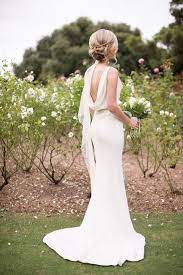 23 Cowl Back Wedding Dresses A Hip Trend For Glamorous Style Vineyard Wedding Dress Cowl Back Wedding Dress Wedding Dresses