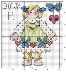 Cross stitch alphabet & number patterns: B Doll Christmas Cross Stitch Cross Stitch Letters Cross Stitch