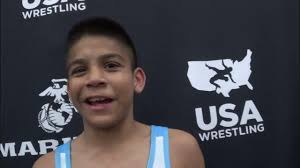 Samuel Sanchez (CA), 2022 U15 Freestyle Nationals 38 kg champion