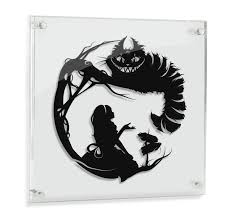 Black Alice In Wonderland Caterpillar Silhouette Framed Alice In Wonderland Cheshire Cat Storybook Fairy Tale Papercut We Re All Mad Here Lewis Carroll Fantasy Art Geek Gift Disney Art Cheshire Cat Alice In Wonderland Alice In Wonderland Silhouette