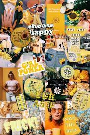 Collage, poster, advertisement, wall, design, minimal, decor. Yellow Aesthetic Photo Collage Wallpapers Wallpaper Cave