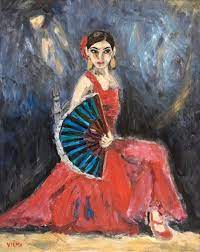La préparation de le peinture : Carmen Painting By Vilma Gataveckiene Artmajeur
