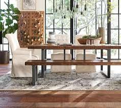 Hart Extending Dining Table Driftwood Limestone White 63 71 L Pottery Barn Reclaimed Wood Dining Table Wood Dining Table Home Decor