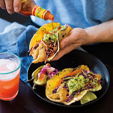 Combine cabbage, onions, and sour cream in a medium bowl. Easy Baja Fish Tacos Recipe Williams Sonoma Taste Baja Fish Tacos Recipes Food