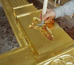 Gold leaf is gold that has been hammered into extremely thin sheets by goldbeating and is often used for guilding. Gold Leaf Art Britannica