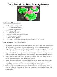 Check spelling or type a new query. Cara Membuat Kue Bikang Mawar