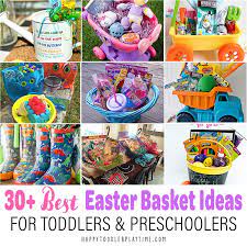 Easy easter craft ideas for kids perfect for toddlers or preschool too. The Best Easter Basket Ideas For Toddlers Preschoolers Happy Toddler Playtime