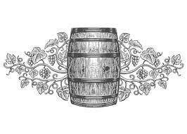 Wine Barrel Illustration Ii Design Scratchboard Style Line Art Wine Label Art Wine Barrel Barrel