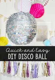 If you like diy dance decorations, you might love these ideas. Make This Quick And Easy Diy Disco Ball For New Years Eve Or For Any Time Of The Year Disco Theme Parties Disco Party Decorations Disco Birthday Party
