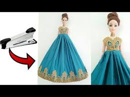 Barbie Ball Gown For Barbie Doll Dress Making Easy Youtube Doll Dress Barbie Dress Doll Dresses Diy