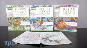 Designs are printed on high quality 80lb paper on one side only to prevent color bleed through. Nature Elaborate Dream Escapes Coloring Book From Crayola Youtube