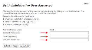 At least 1 upper case, numeric, and special character must be embedded somewhere. Changing Your Password For Edgemarc 300 Series Vos 15 8 X Documentation Ribbon Documentation Center