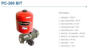 Cari produk pompa air lainnya di tokopedia. Shimizu Pc 260 Bit Super Bangun Jaya