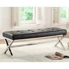 Ricki Bench 199 Costco Ca Benches Leather Bench Bench Furniture Black Bench